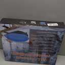 Yiabivo 2 in 1 Heated Bird Bath for Outdoors for Winter,75W Bird Bath Heater with Thermostatically ControlledHeated Bird Bath for Deck Railing for All Seasons Outdoor Garden Yard Patio Lawn(Blue)