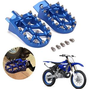 AnXin Dirt Bike Foot Pegs Motorcycle Footpegs Foot Pedals Rests CNC For TTR110 08-09 YZ125 YZ250 87-96 TTR125 00-04 YZ80 96-01 XT250 08-23 TTR90 00-07 TTR250 00-06 YZ500 WR500 YZ490 WR200 WR250 Blue