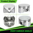 XlKOBY Racing 70mm Flat Top Piston and .550 Ring Kit Compatible with Predator 212cc 224cc GX160 GX200 6.5HP Engine Mini Bike Go Kart Performance Parts with Head Gasket & 18lb Valve Springs