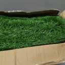 Bsmathom Artificial Grass Rug Indoor Outdoor Rug, 3x5Ft Dog Grass Mat with Drainage Holes, Synthetic Artificial Grass Turf Fake Grass Rug for Balcony Garden Lawn Landscape, 3x5Ft