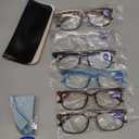 6 Pack Reading Glasses for Women, Reading glasses men, Blue Light Blocking Readers, Computer eye glasses, Cheaters, +2.5 
