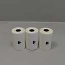 Phomemo 3 Roll 2.36"x 1.57" Thermal Sticker Label Paper 180 Labels/Roll Compatible with M220, M250, M260,M200, M221 Printer, Strong Permanent Adhesive, for Customer Mailer, Address, Business Letter (White)