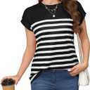 Womens Shirts Boho Plus Size Summer Tops Dresses Casual Blouses Cap Sleeve Womens Tank Tops (S, Black)