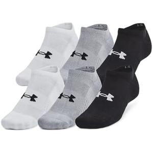 Under Armour Unisex Adult Training Cotton No Show Socks (6 Pairs) Large