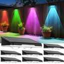 APILAB Solar Fence Lights Outdoor 7 Pack - 7Modes (RGB Cycle/Fixed), Fence Lights Solar Powered for Outside, IP65 Waterproof, Deck Lighting for Wall, Step, Patio, Pathway, Stairs