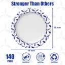 BYSNOW 140 Pack Paper Plates 10 inch, Disposable Heavy Duty Bulk Plates, Soak Proof for Dinner, Party, Birthday and Picnic