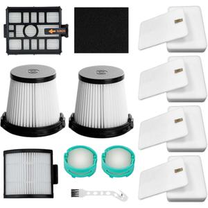 IW3511 IW1111 Filters Replacement Parts for Shark IW3511 Detect Pro Cordless Stick Vacuum Cleaner and IW1111 Detect Pro Auto-Empty System Portable Handheld Attachment Washable Kits