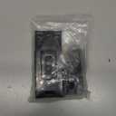 QCAA Extra Heavy Duty Concealed Safety Hasp, Flexible Link, with Hardened Staple, 7-1/2" Double Flexible, Black Coated, 1 Pack