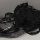 Daoeny Large Bird Cage Cover, Bird Cage Seed Catcher, Adjustable Soft Airy Nylon Mesh Net, Birdcage Cover Skirt Seed Guard for Parrot Parakeet Macaw African Round Square Cages (Black)