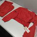 Zupora Girls Fall Outfits 2 Piece Sweatsuit Twist Front Pullover Sweatshirt Wide Leg Sweatpants Tracksuit Kid Clothing Set