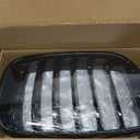 BILLDIO F25 Grille - Color Front Kidney Single Slat Grill For F25 X3 2011 2012 2013 ABS Gloss Black（2 pcs）