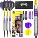 Target Darts Luke Littler Brass Soft Tip Darts Set  19G Pixel Tip Dart, The Nuke Player Edition Dart Set, Dart Flights, Shafts & Dart Case Included | Professional Dart Accessories