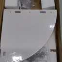 ShellKingdom Corner Shelf Wall Mount, 5 Tier Corner Bookshelf, Floating Display Shelves for Home, Living Room, Bedroom, Office, Bathroom, Small Spaces Decorations, 7.87 X 7.87 X 33.46 INCHES (White)