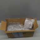 SHOPDAY 5 oz Plastic Dessert Cups with Lids 100 Pack Small Clear Square Parfait Cups with Spoons, Mini Plastic Tumbler Serving Cups for Tasting Party Appetizers Mousse Yogurt