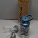 32oz Insulated Water Bottle with Straw, Stainless Steel Metal Vacuum Water Flask, Large Thermal Water bottle with Leakproof 3 Lids for Travel, Camping, Gym Sports Indigo Black