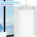 16 inch Ceiling Round Rain Shower Head Brushed Nickel - All Metal Stainless Steel 304, Full Body Round Rainfall Shower with 230 Silicone Nozzles