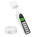 Amplim Baby Thermometer | 3-in-1 Accurate Infrared Thermometer for Ear, Forehead & Touchless, Fever Thermometer for Baby, Infants, Toddlers, Kids & Adults | White Base Stand & Clock