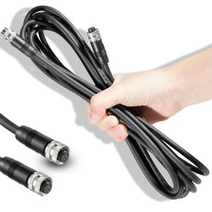 720073-5 15 Foot Ethernet Cable AS EC 15E Replace for Humminbird, Black Fit for Helix, APEX, SOLIX and Onix Models