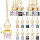 Funnymoom 20 Pcs Employee Appreciation Gifts Bulk Empty Glass Car Air Freshener Hanging Diffuser Thank You Gifts for Employee Nurse Staff Dietician Social Worker Volunteer