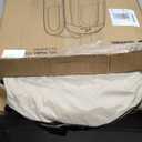 Sportneer XL Clear Pop Up Sports Tent, 46" L x 46" W x 63.5" H Spacious Outdoor TPU Shelter for 1 Adult & 1 Child, Warm All-Weather Bubble Pod with Instant Setup, Wind & Rain Guard for Spectators (Beige)