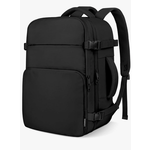 ZOMFELT Travel Backpack for Women Men, Carry on Backpack, TSA 15.6 inch Laptop Backpack Flight Approved, Personal Item Travel Bag Nurse Bag Casual Daypack for Weekender Business Trip, Black