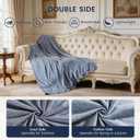 Cooling Blanket for Hot Sleepers, Cool Throw, Queen Size, Blue | Summer Lightweight Breathable Throw for Night Sweats, Q-Max>0.45 Cool Fiber for Double Bed Sofa Travel Adult Women Menopause