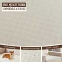 Couch Covers Washable Sofa Covers, Anti-Slip Pet Couch Cover for Dogs Washable, Furniture Protector and Pet Blanket for Couches. (Cream White, 33x52 inch 1pcs)