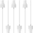 salbsever 6 Pack Spray Bottle Top, Spray Bottle Nozzle Sprayer Tops Replacement Pump Plastic for Essential Oil Bottles, White