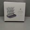 Termichy Baby Bottle Drying Rack: Large Vertical Bottle Dryer Rack Holder - Space Saving Standing Drying Rack for Baby Bottles and Pump Part Cleaning (Gray)