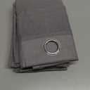 Deconovo Linen-Feel Sheer Curtains, 2 Panels, Grommet Top, Sustainable Semi-Transparent Drapes for Living Room & Bedroom, Light Filtering Privacy Window Treatment (Dark Grey, 52x84 Inch, 2 Panels)