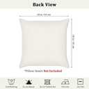 Bonhause Fall Throw Pillow Covers 18 x 18 Inch Hello Autumn Maple Leaves Wreath Plaid Decorative Pillow Cases for Couch Sofa Bed Home Hello Autumn Fall Decor Set of 4