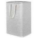 1 Pack Laundry Hamper Large Collapsible Laundry Baskets 80L, Grey