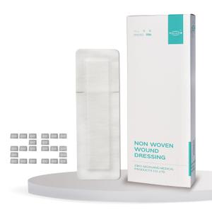 4X14 Inches Extra Large Sterile Adhesive Island Wound Dressing Bandages - Non Woven Bordered Gauze Pads, 25 Individually Pack,Medical Grade by QICHUANG(4X14INCHES-C25)