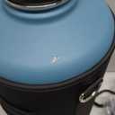 Coolflask 128 oz Gallon Water Bottle Insulated with Straw&3 Lids, Water Jug Large Stainless Steel Metal Vacuum Wide Mouth for Sports, Gym or Office, Non-BPA Keep Cold 48H Hot 24H, Samurai Cyan