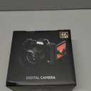 4K Digital Camera for Photography & Vlogging, 56MP Point and Shoot Digital Cameras with 180 Flip Screen, 16X Zoom Compact Travel Camera, Portable Cmara for Adults & Beginners with 32GB SD Card