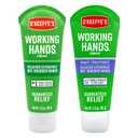 O'Keeffe's Working Hands Hand Cream Plus Night Treatment Cream Bundle - 3 oz Tubes (2 total) - Repairing Skincare for Cracked, Dry Hands