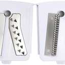 Brieftons Pack of 4 Premium Blades for Spiralizers: 3MM Tagliatelle, 6MM Linguine, Fine Wavy Slicer, 3MM Flat Slicer (Lasagne)