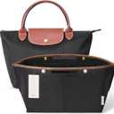 ZTUJO Purse Organizer Insert For Handbag (Black, Medium)