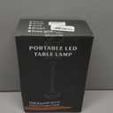 2 Pack Aluminum Cordless Table Lamp, 6000mAh Rechargeable Table Lamps, Portable Touch LED Lamp, Outdoor Waterproof Dimmable Cordless Rechargeable Table Lamps for Restaurant/Patio- Black (Black)