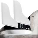 Shower Splash Guard Kit, Large Splash Guards for Bathtub Waterproof Self-Adhesive Shower Corner Guards to Keep Water in Shower or Bath, Pack of 2 (9.1 x 7.1 inches) (White)