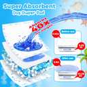 Dog Diaper Liners 100ct, Upgraded Ultra-Thin & Super Absorbent Dog Diapers Booster Pads for Male and Female Dogs, Disposable Doggy Diapers Inserts for Dog Belly Bands Wraps Period Panties (Regular)