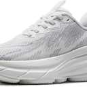 ALLSWIFIT Women's Slip On Walking Shoes Hands-Free Cushion Running Tennis ActiveSolid Non-Slip Comfortable Workout Gym Athletic Fashion Sneakers, Size 8, White, AWUMRS2512