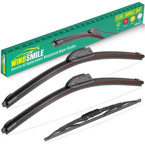 26" 19" 16" Windshield Wiper Blades Replacement for Toyota Sienna 2005 2006 2007 2008 2009 2010 Premium All Weather Front Rear Wipers Set - OEM Quality (Pack of 3)