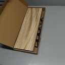 2 Pack Wooden Pegboard Shelves, 1/4 inch Peg Board Organizer Accessories, Shelves and Baskets Brackets, Display and Storage Shelving Rack for Garage Workbench Art Craft Room Office Hobby Workshop