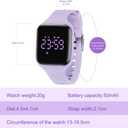 Kids Watches for Girls Boys Digital Sport Watch with Step Counter Pedometer Vibration Alarm Clock, No App Waterproof Fitness Tracker Kids Watch Boys Girls Teens Students Ages 5-16