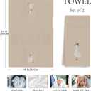 Funny Coquette Bow Silly Goose Kitchen Towels - Set of 2, Goose Decorative Hand Towels for Bathroom, Goose Lover Gifts, Goose Dish Tea Towels for Kitchen Decor, 16x24 Inch