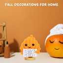 4 x Fall Decorations for Home Cute Fall Maple Leaf Decor Doll Autumn Thanksgiving Decor Autumn Holiday Decorations Handmade Crochet Doll Gifts (Doll 2107)