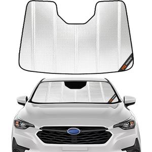 Pigenius Windshield Sun Shade for Subaru Crosstrek 2024-2025; Subaru Impreza 2024-2025. Reflective Aluminum Film Front Window Sunshade - BLAZBLOCK
