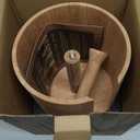 WALDWERK Design Paper Towel Holder Out of Oak Wood - Kitchen Towel Holder for All Standard Kitchen Rolls - Wooden Paper Towel Holder for Countertop - Papertowel Holder for Kitchen