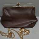 Women's Kiss Lock Crossbody Bag PU Medium Handbags Kiss Clasp Crossbody Shoulder Bags Tote Purse Messenger Handbag (Wine Red)